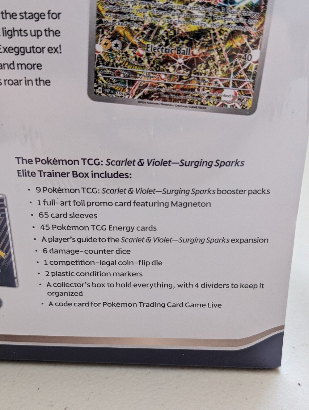 NEW ⚡ Surging Sparks ⚡ Elite Trainer Box ETB ⚡ Factory sealed ⚡ Pokemon Cards - Picture 9 of 10